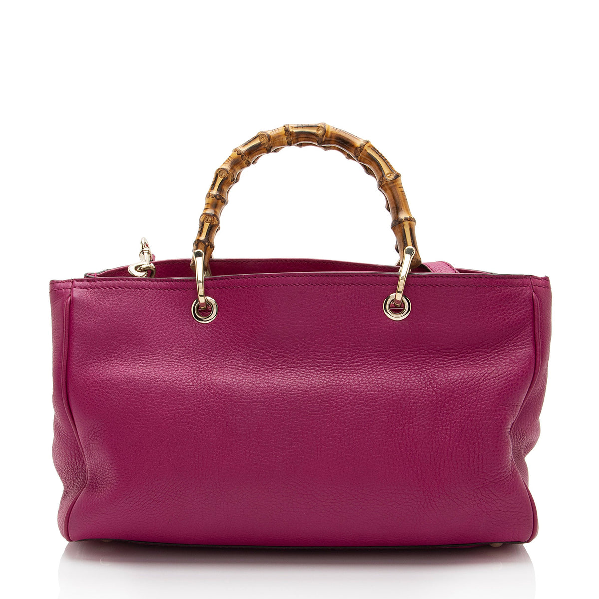 Gucci Leather Bamboo Medium Shopper Tote (SHF-UmUete)