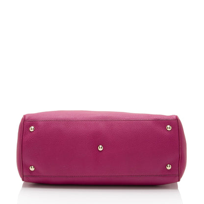 Gucci Leather Bamboo Medium Shopper Tote (SHF-UmUete)