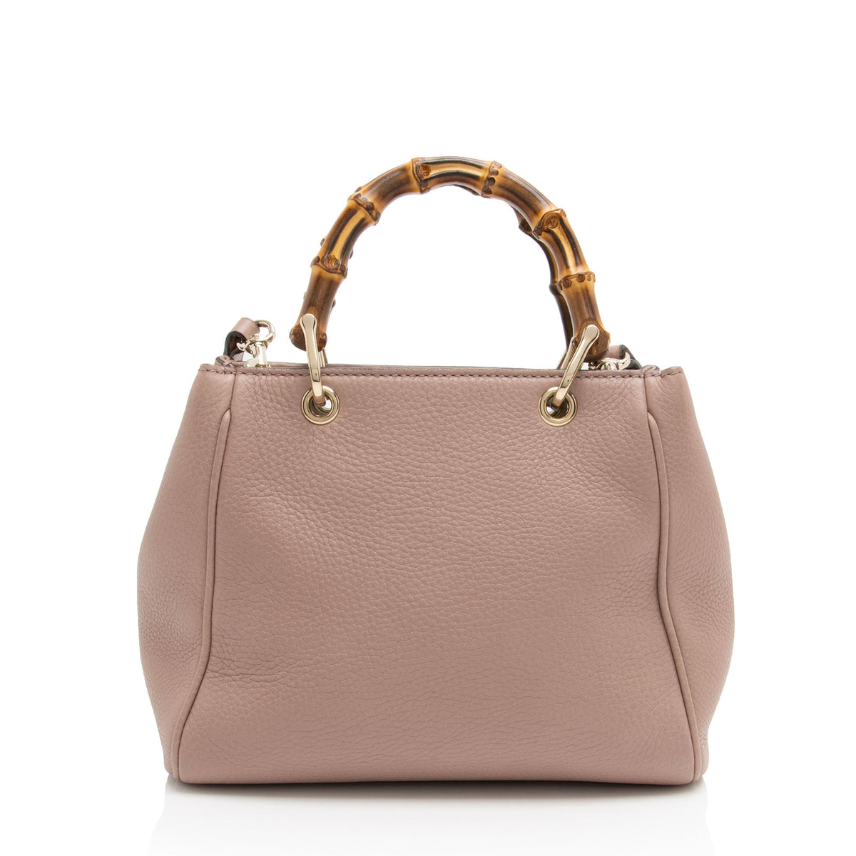 Gucci Leather Bamboo Mini Shopper Tote (SHF-eRoYKz)