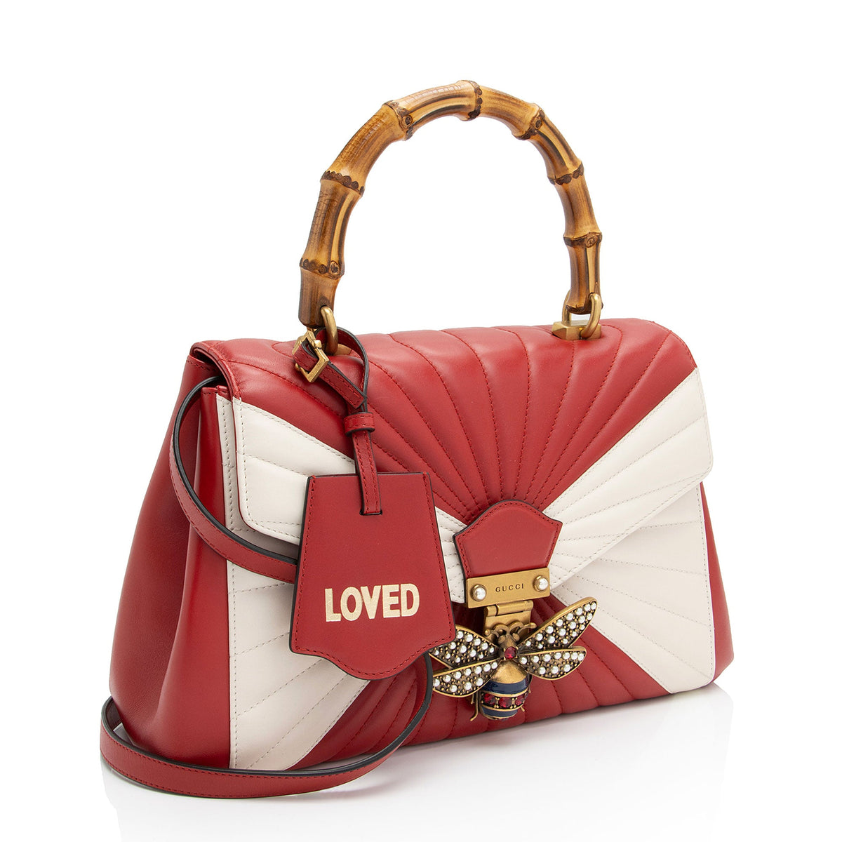 Gucci Leather Bamboo Queen Margaret Top Handle (SHF-CF7LJ0)