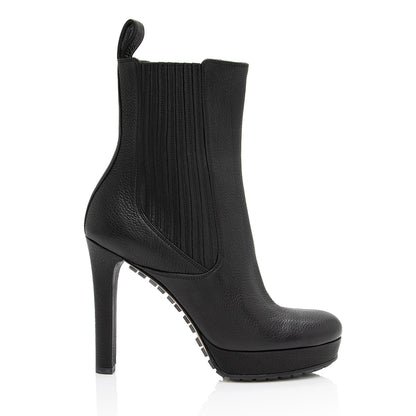 Gucci Leather Chelsea Platform Ankle Boots - Size 6 / 36 (SHF-qQV8n9)