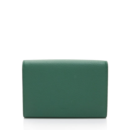 Gucci Leather Crystal Dionysus Chain Wallet (SHF-roOomv)