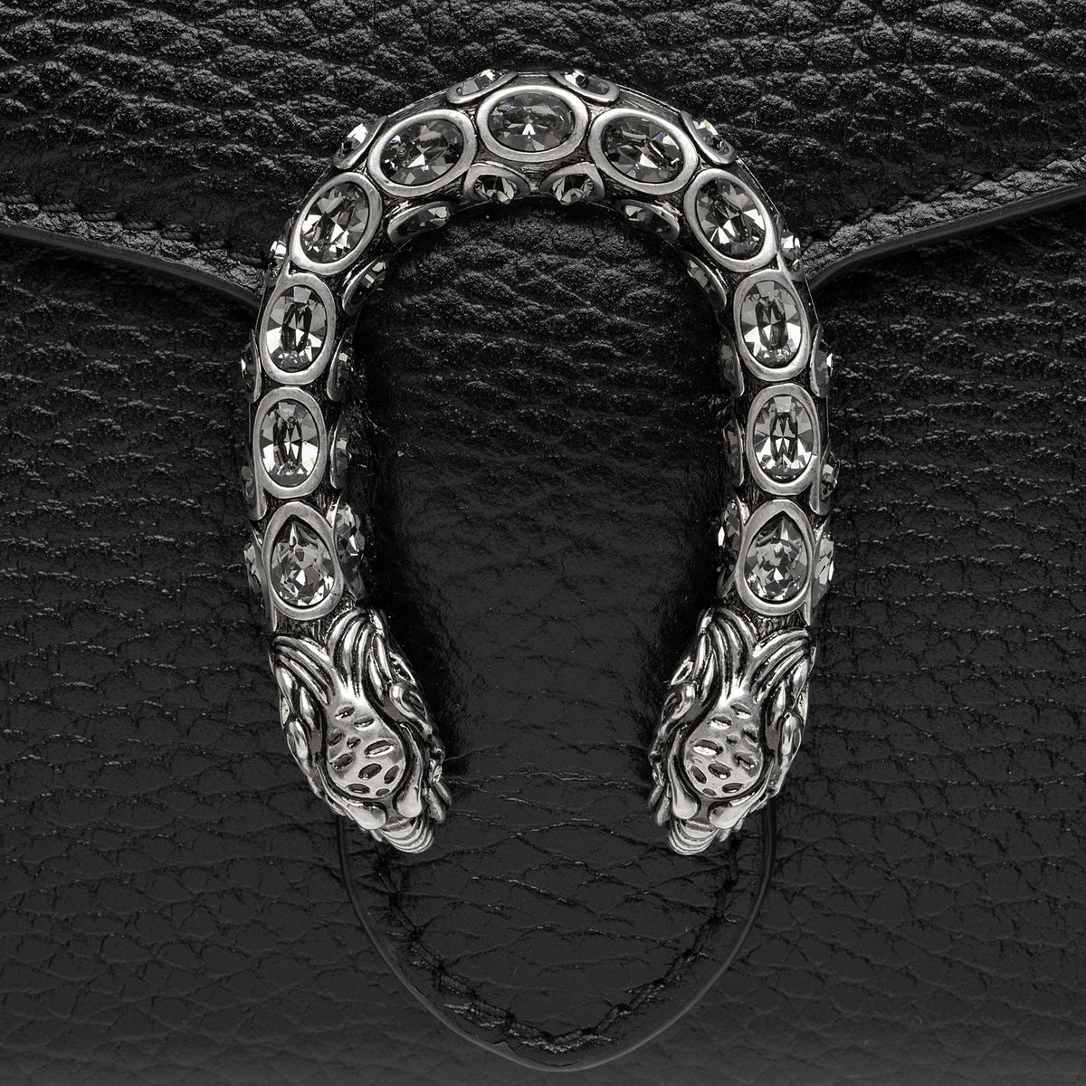 Gucci Leather Crystal Dionysus Chain Wallet (SHF-N4rGzu)