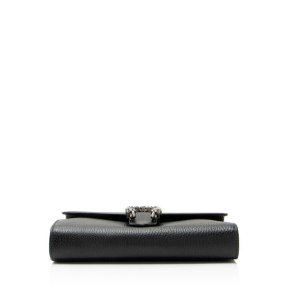 Gucci Leather Crystal Dionysus Chain Wallet