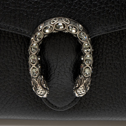 Gucci Leather Crystal Dionysus Chain Wallet