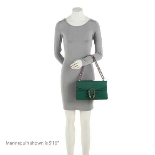 Gucci Leather Crystal Dionysus Small Shoulder Bag (SHF-JAZQrx)