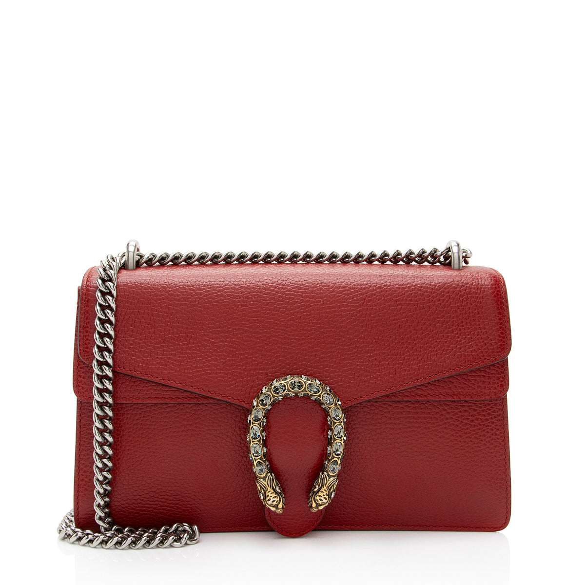 Gucci Leather Crystal Dionysus Small Shoulder Bag (SHF-JRvXni)