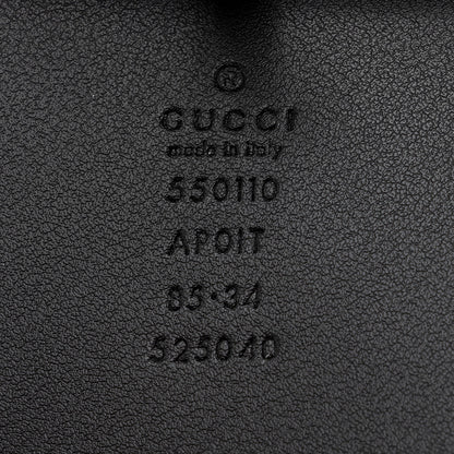 Gucci Leather Crystal GG Belt - Size 34 / 85 (SHF-21436)