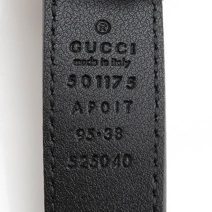 Gucci Leather Crystal GG Belt - Size 38 / 95 (SHF-21579)