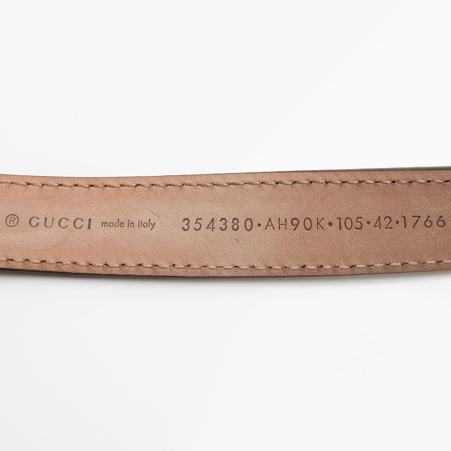 Gucci Leather Crystal GG Interlocking Belt - Size 42 / 105 (SHF-6wphpi)