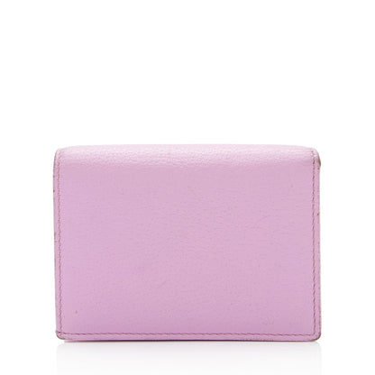 Gucci Leather Crystal GG Marmont Card Case Wallet (SHF-OYPMCI)