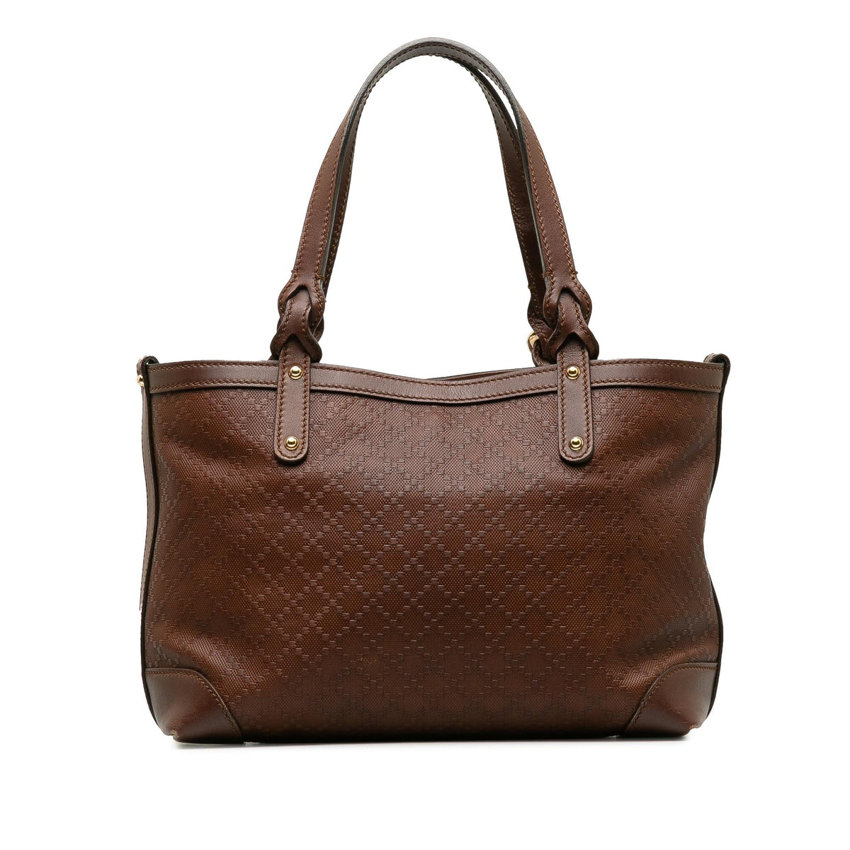 Gucci Leather Diamante Craft Tote Bag (SHG-vw7BV7)