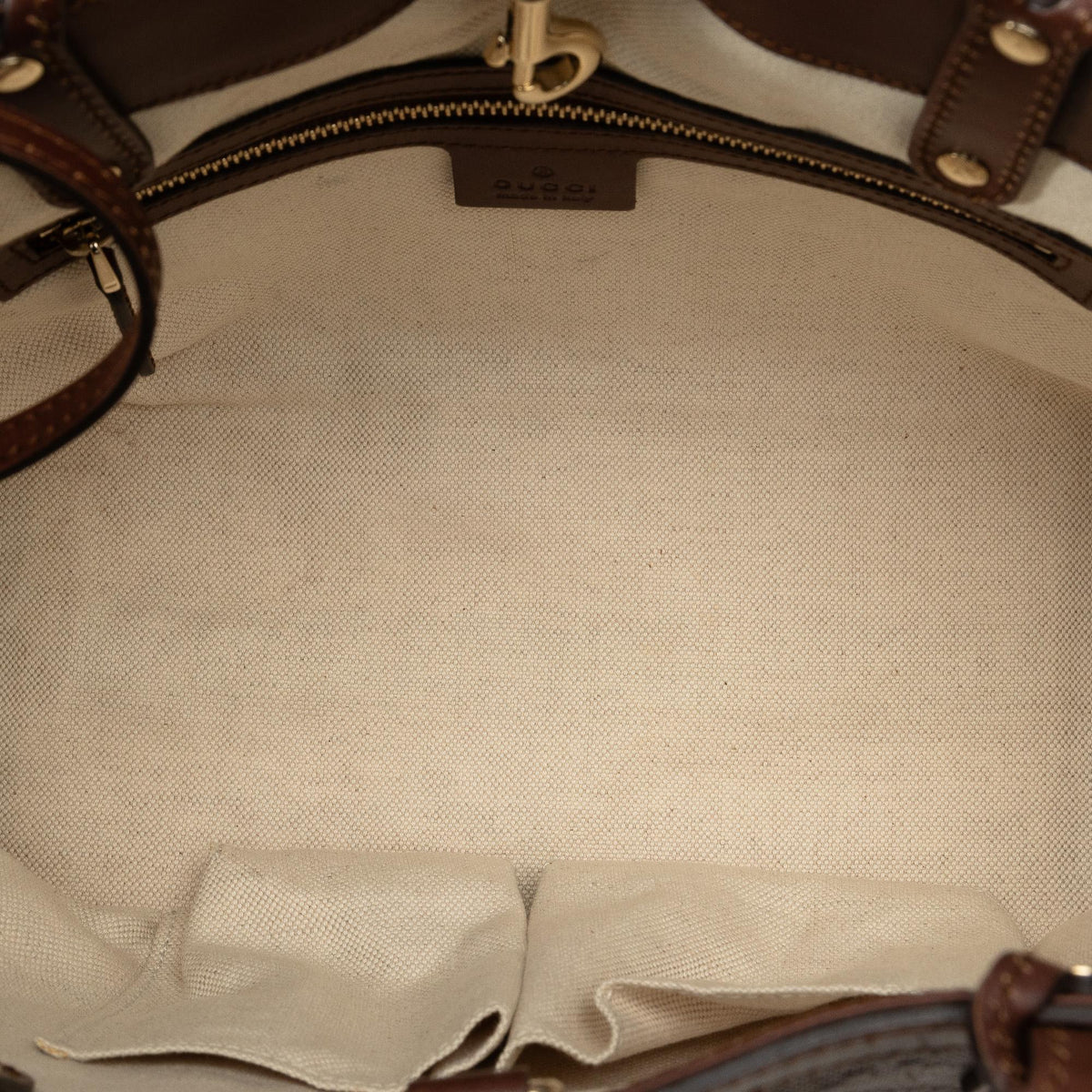 Gucci Leather Diamante Craft Tote Bag (SHG-vw7BV7)