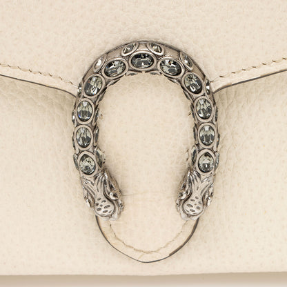 Gucci Leather Crystal Dionysus Chain Wallet (SHF-H1BZ4r)