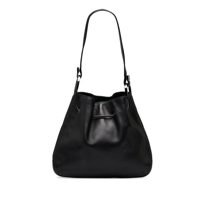 Gucci Leather Drawstring Shoulder Bag (SHG-RSAtpw)