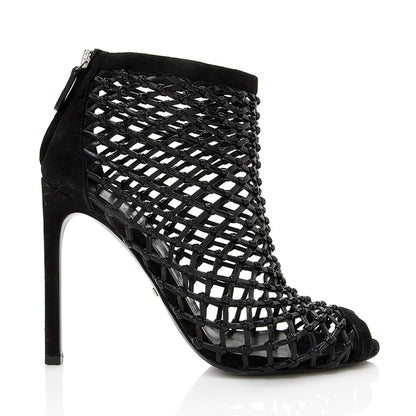 Gucci Leather Eline Cage Booties - Size 6.5 / 36.5 (SHF-18763)