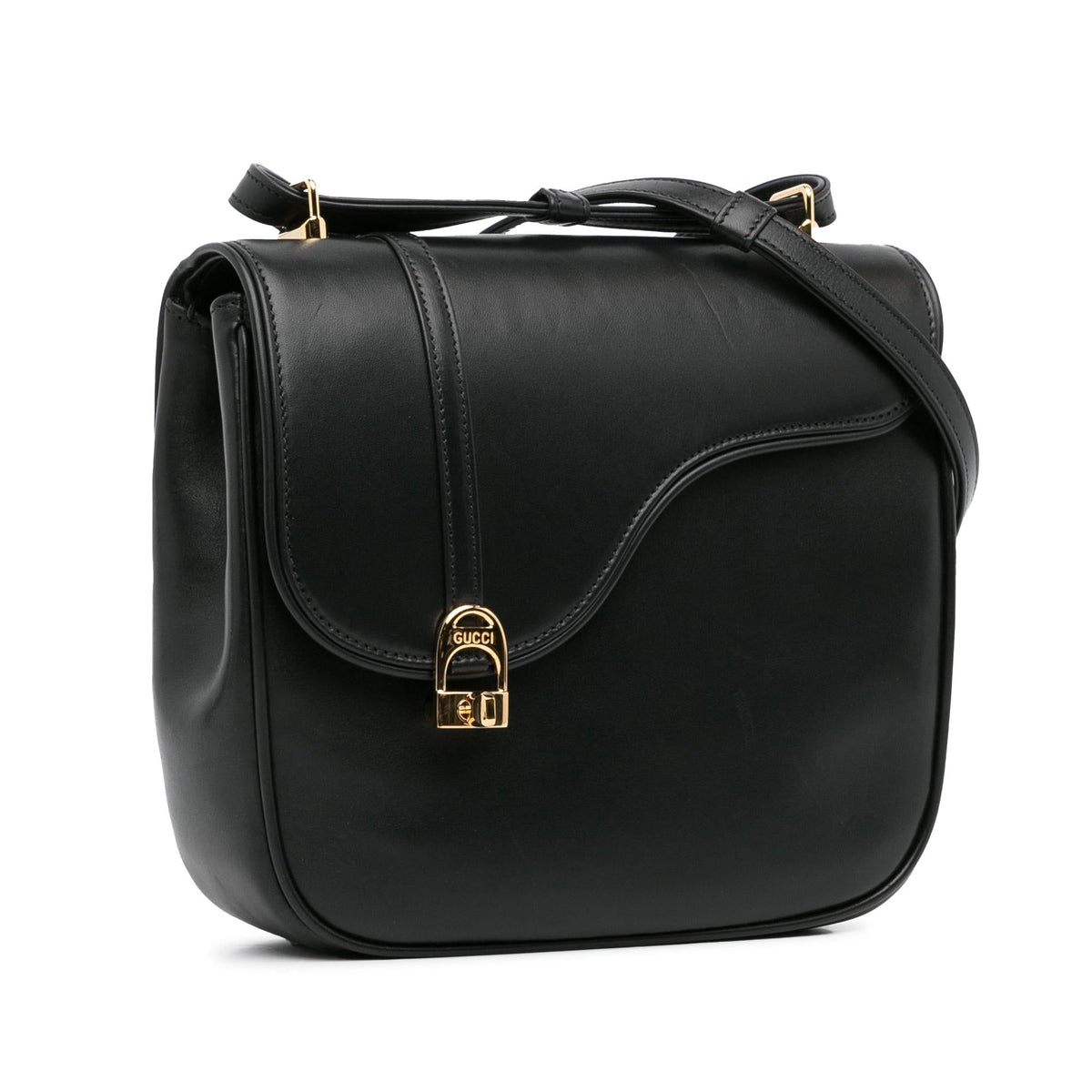 Gucci Leather Equestrian Crossbody (SHG-YHWrQK)