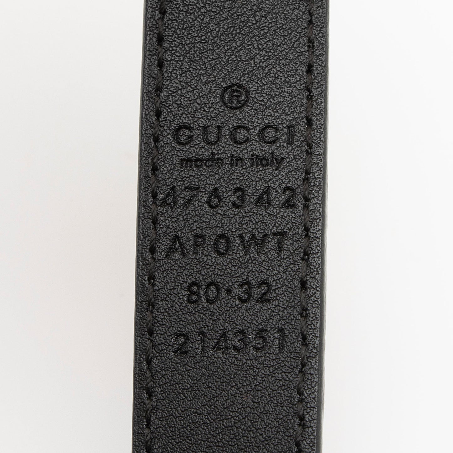 Gucci Leather Faux Pearl GG Belt - Size 32 / 80 (SHF-NSGBLR)