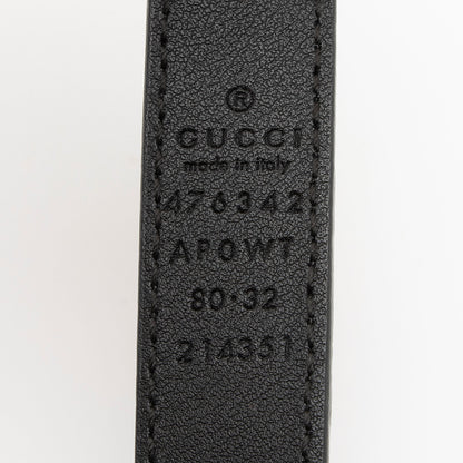 Gucci Leather Faux Pearl GG Belt - Size 32 / 80 (SHF-NSGBLR)
