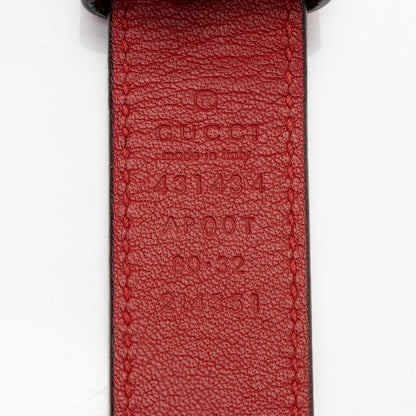 Gucci Leather Faux Pearl Interlocking G Bow Belt - Size 32 / 80 (SHF-9lJVcf)