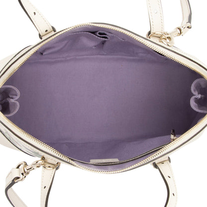 Gucci Leather Flora Nice Satchel (SHF-5DGwQW)