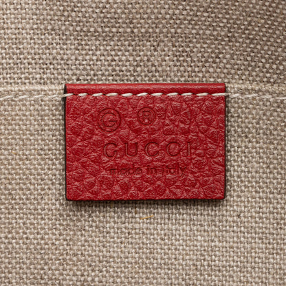 Gucci Leather GG Charm Dome Small Satchel