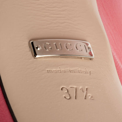 Gucci Leather GG Embellished Janaya Platform Sandals - Size 7.5 / 37.5