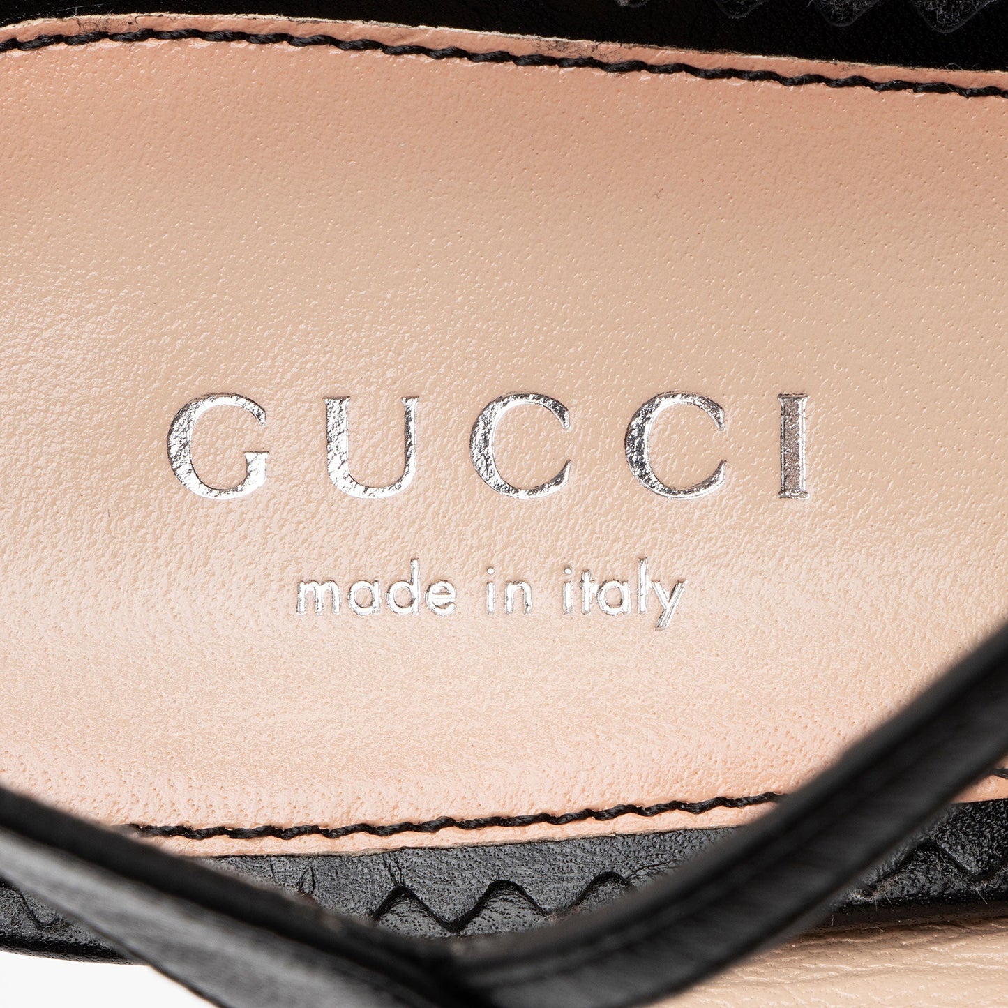 Gucci Leather GG Embellished Platform Sandals - Size 6 / 36