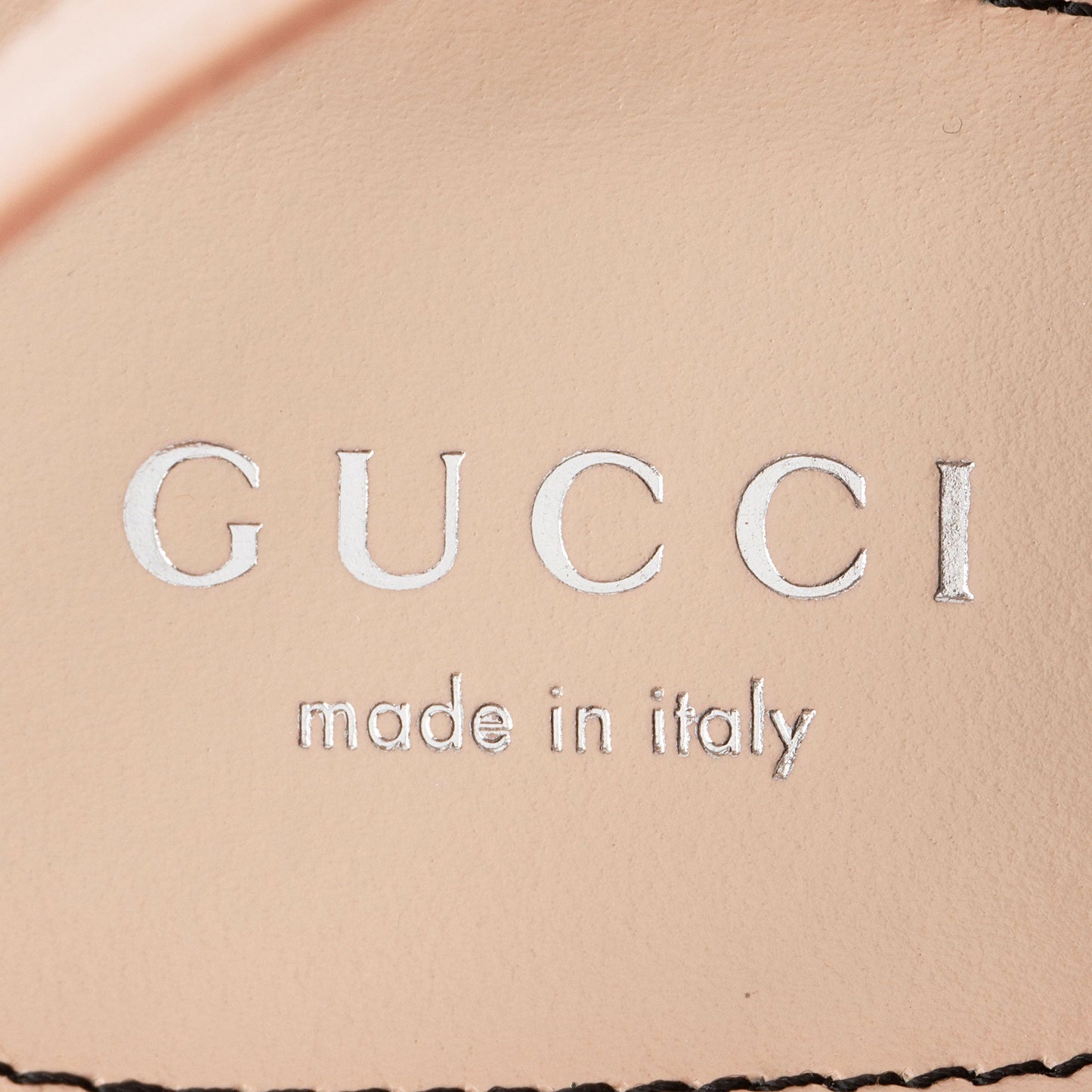 Gucci Leather GG Embellished Platform Sandals - Size 9 / 39