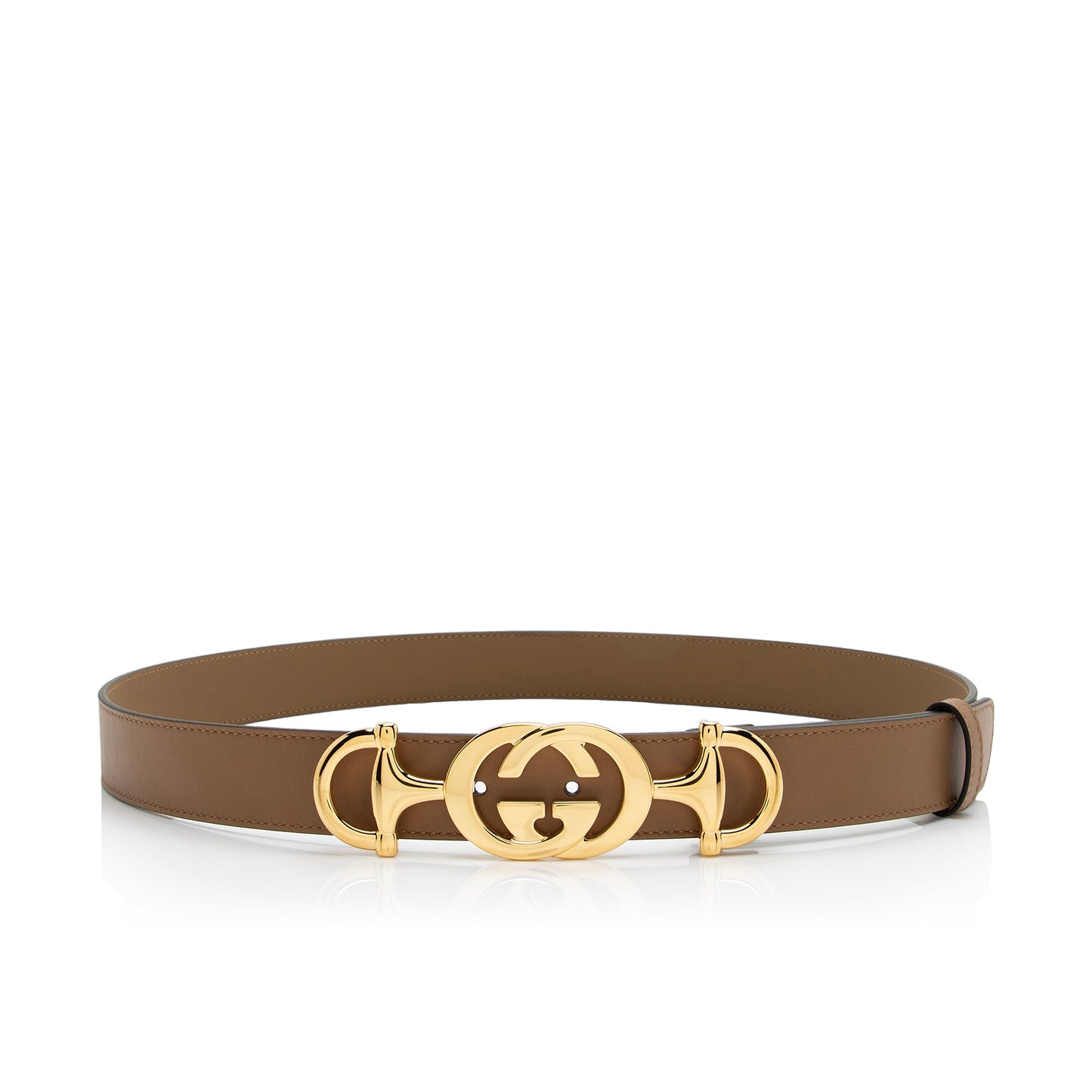 Gucci Leather GG Horsebit Belt - Size 30 / 75 (SHF-23498)