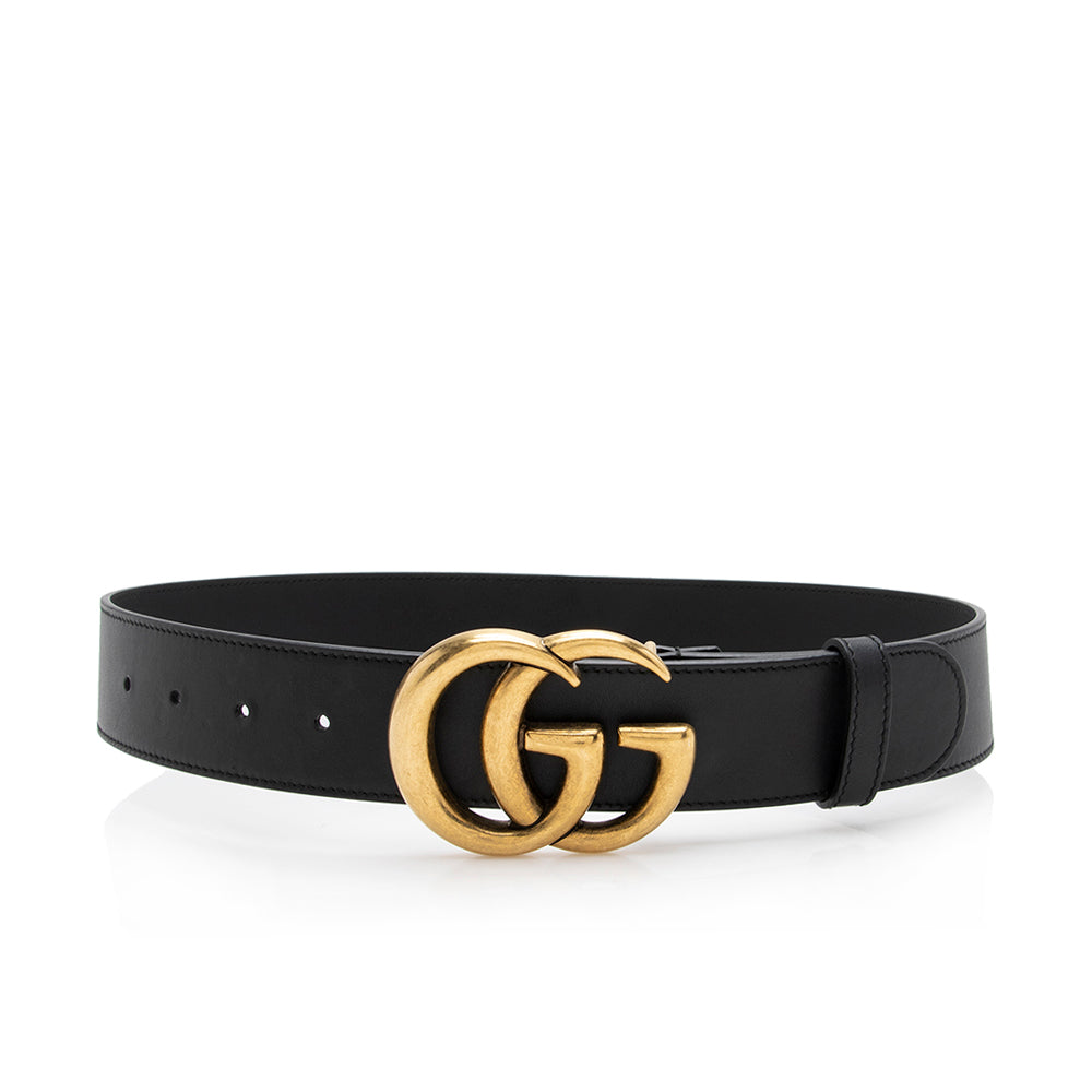 Gucci Leather GG Marmont Belt - Size 28 / 70 (SHF-mq18kD)