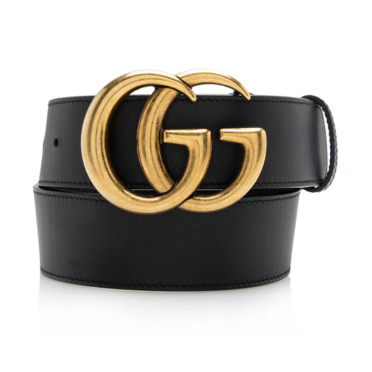 Gucci Leather GG Marmont Belt - Size 28 / 70 (SHF-mq18kD)