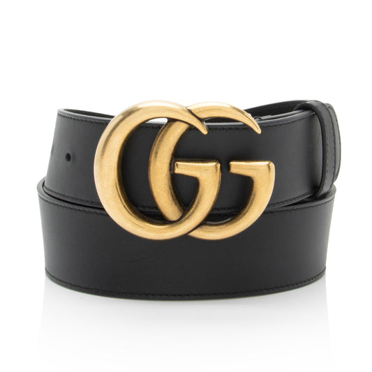 Gucci Leather GG Marmont Belt - Size 30 / 75 (SHF-mdeMux)
