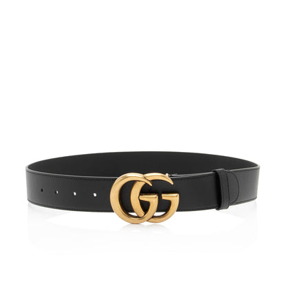 Gucci Leather GG Marmont Belt - Size 32 / 80 (SHF-o8EIbJ)