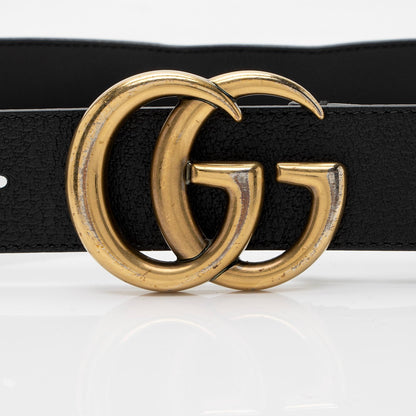 Gucci Leather GG Marmont Belt - Size 34 / 85 (SHF-QTH5B1)