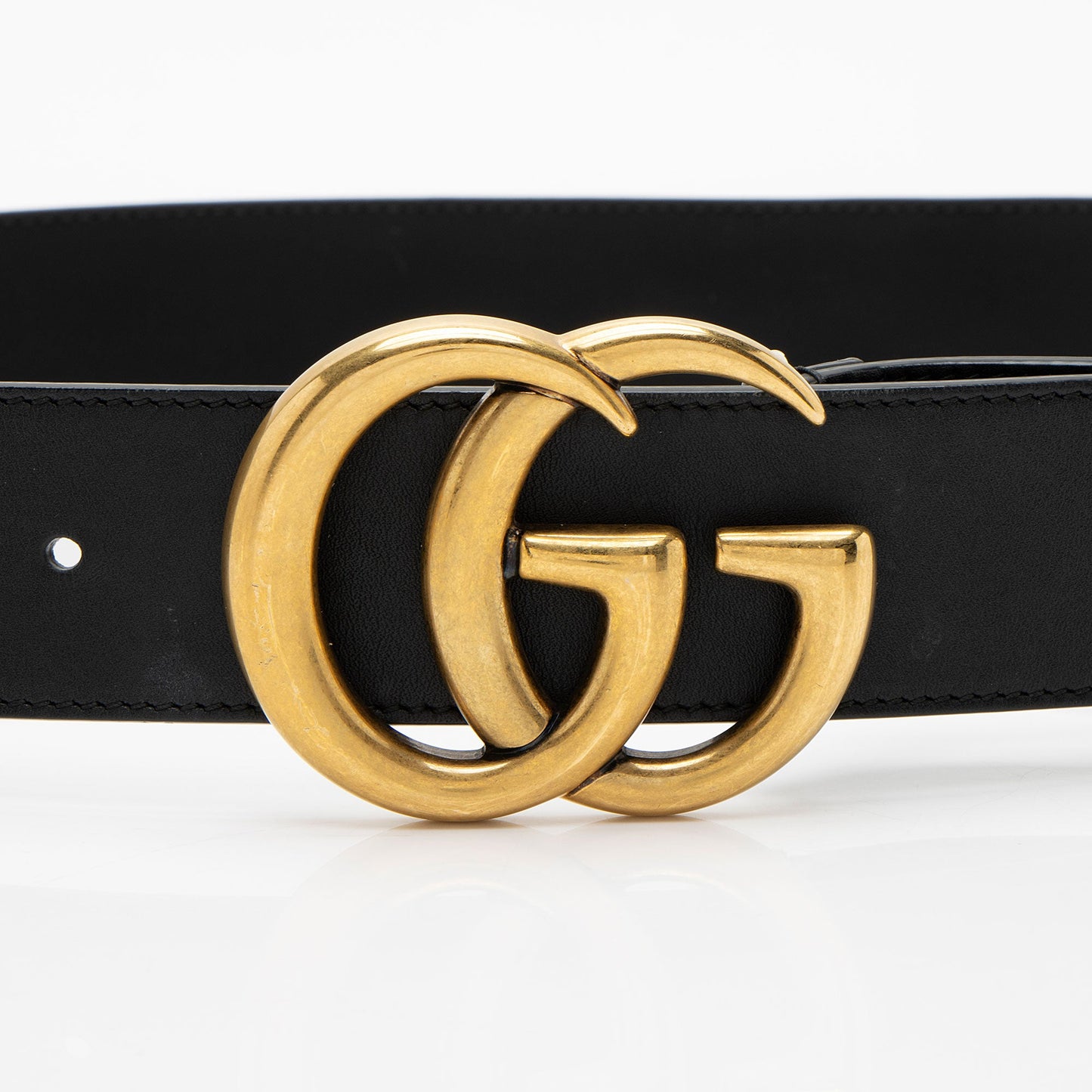 Gucci Leather GG Marmont Belt - Size 34 / 85 (SHF-c1NOzY)