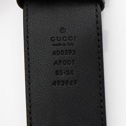 Gucci Leather GG Marmont Belt - Size 34 / 85 (SHF-c1NOzY)
