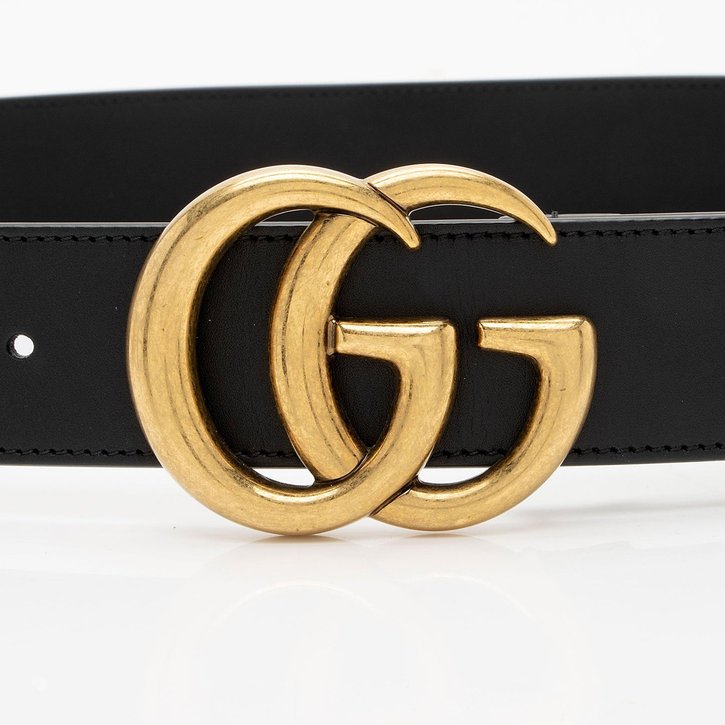 Gucci Leather GG Marmont Belt - Size 36 / 90 (SHF-nkrTNi)
