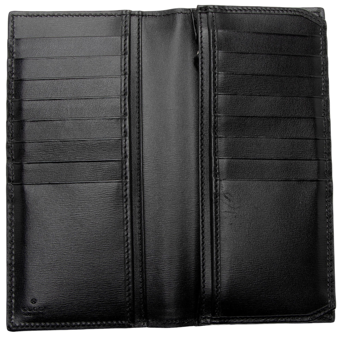 Gucci Leather GG Marmont Bi-Fold Long Wallet (SHF-JufLVc)