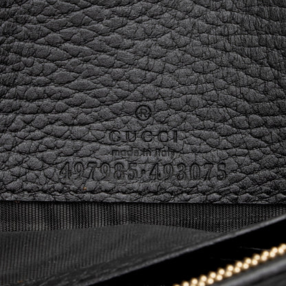 Gucci Leather GG Marmont Mini Chain Bag (SHF-x0poGV)
