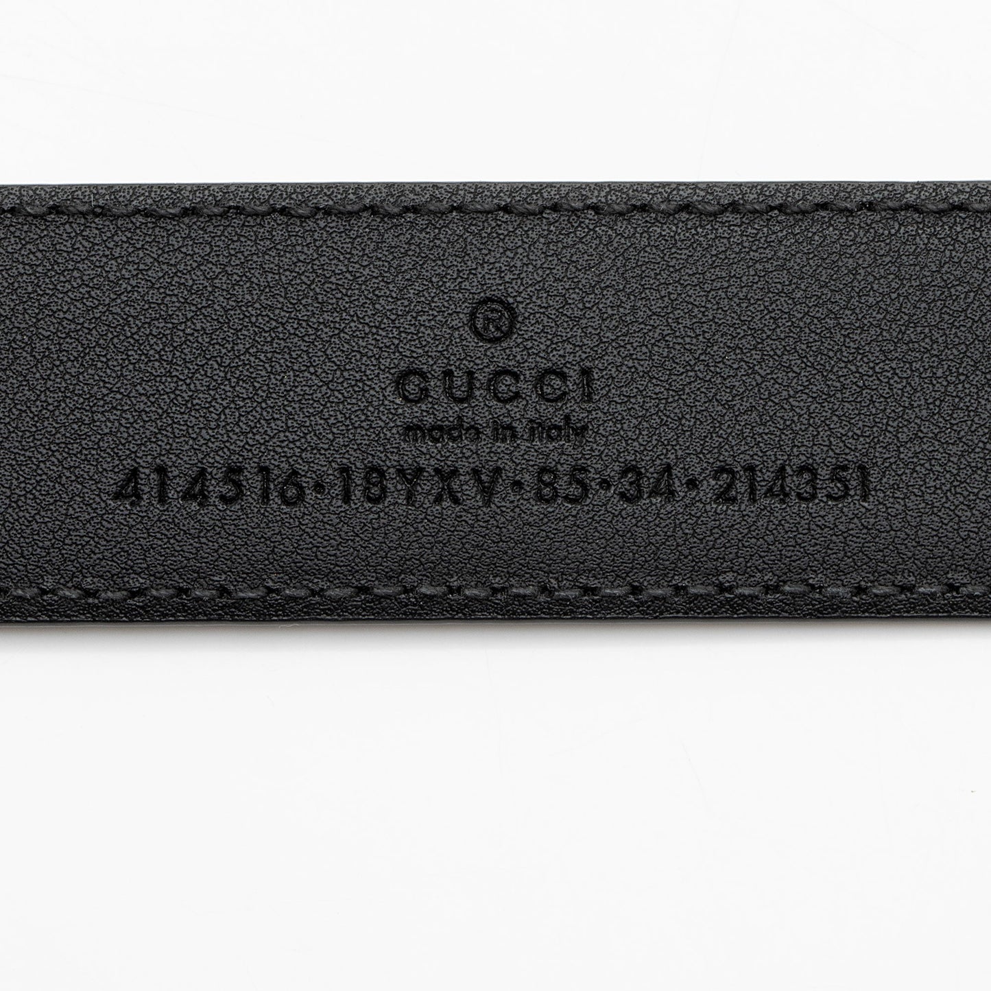 Gucci Leather GG Marmont Monochrome Belt - Size 34 / 85