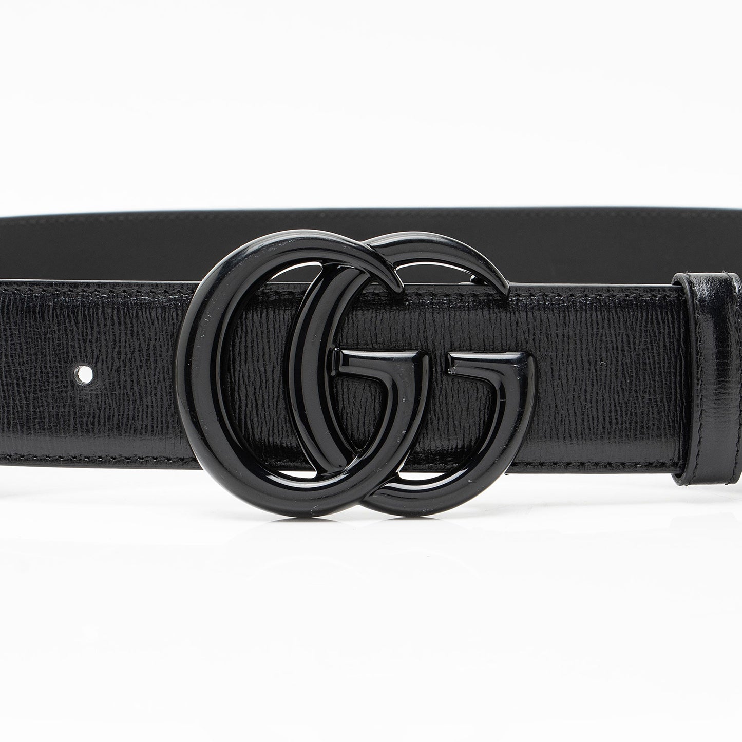 Gucci Leather GG Marmont Monochrome Belt - Size 36 / 90