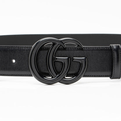 Gucci Leather GG Marmont Monochrome Belt - Size 36 / 90