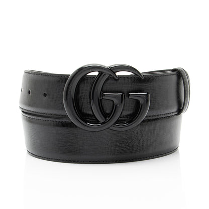 Gucci Leather GG Marmont Monochrome Belt - Size 36 / 90