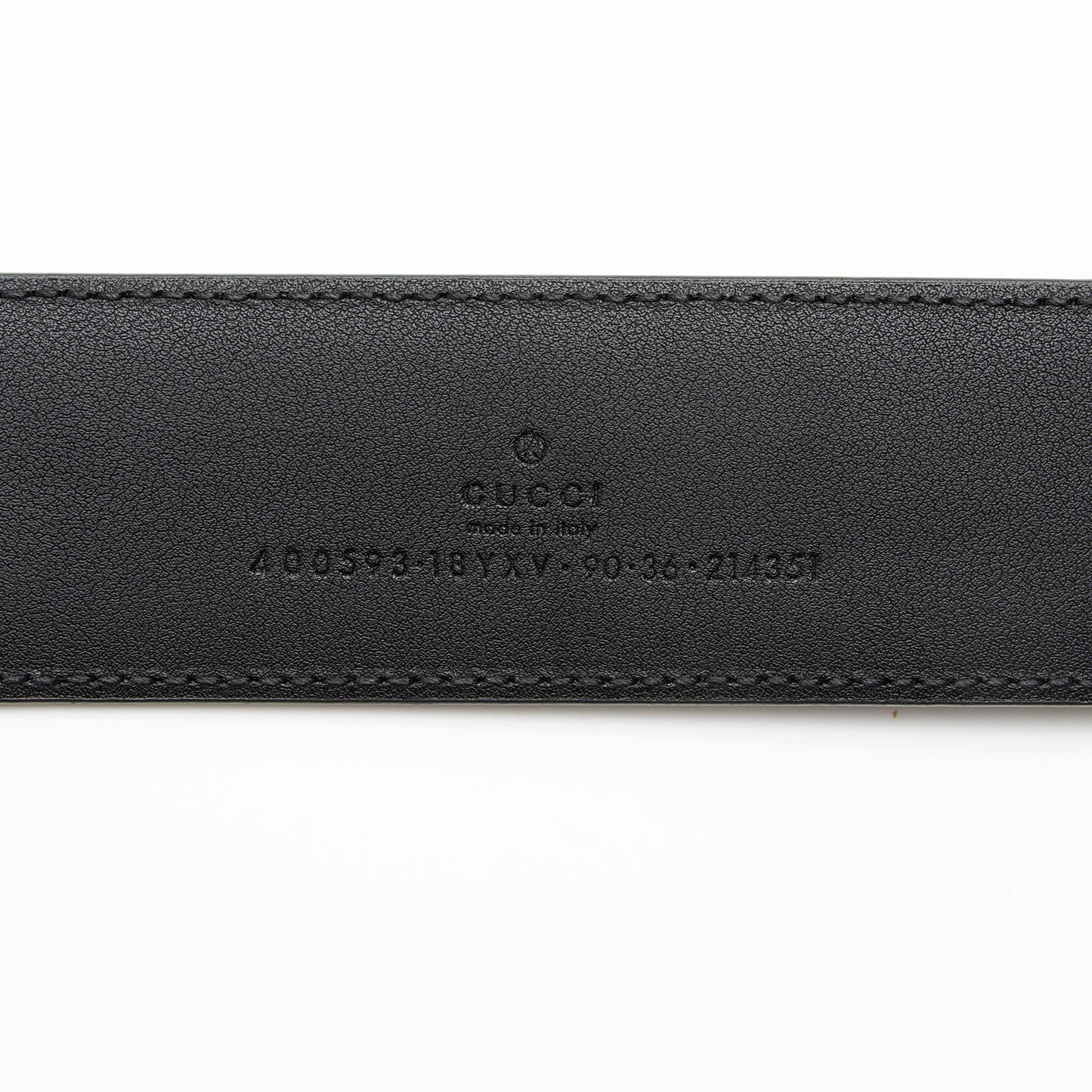 Gucci Leather GG Marmont Monochrome Belt - Size 36 / 90