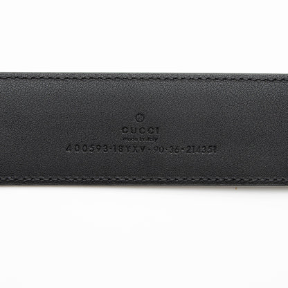 Gucci Leather GG Marmont Monochrome Belt - Size 36 / 90