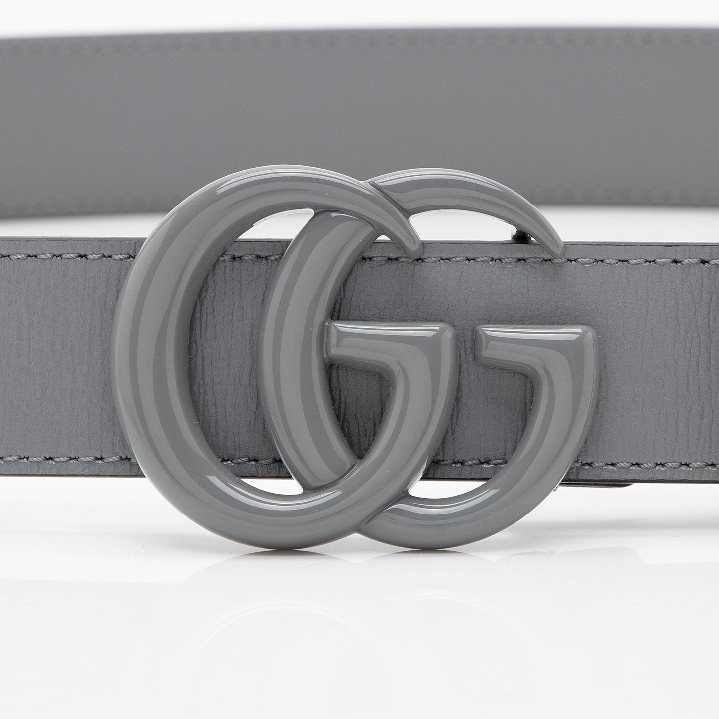 Gucci Leather GG Marmont Monochrome Belt - Size 36 / 90 (SHF-Q0vlr0)