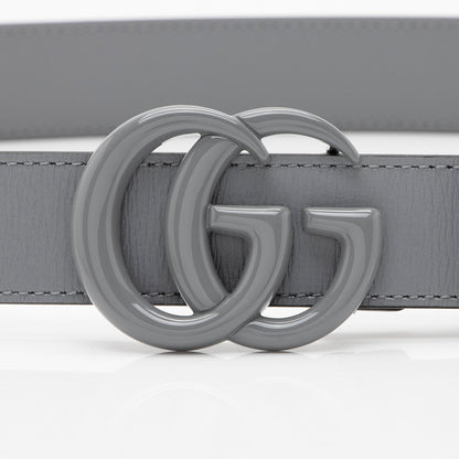 Gucci Leather GG Marmont Monochrome Belt - Size 36 / 90 (SHF-Q0vlr0)