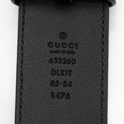 Gucci Leather GG Marmont Pearl Wide Belt - Size 34 / 85 (SHF-mZ6WWU)