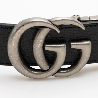 Gucci Leather GG Marmont Reversible Belt - Size 44 / 110 (SHF-22214)